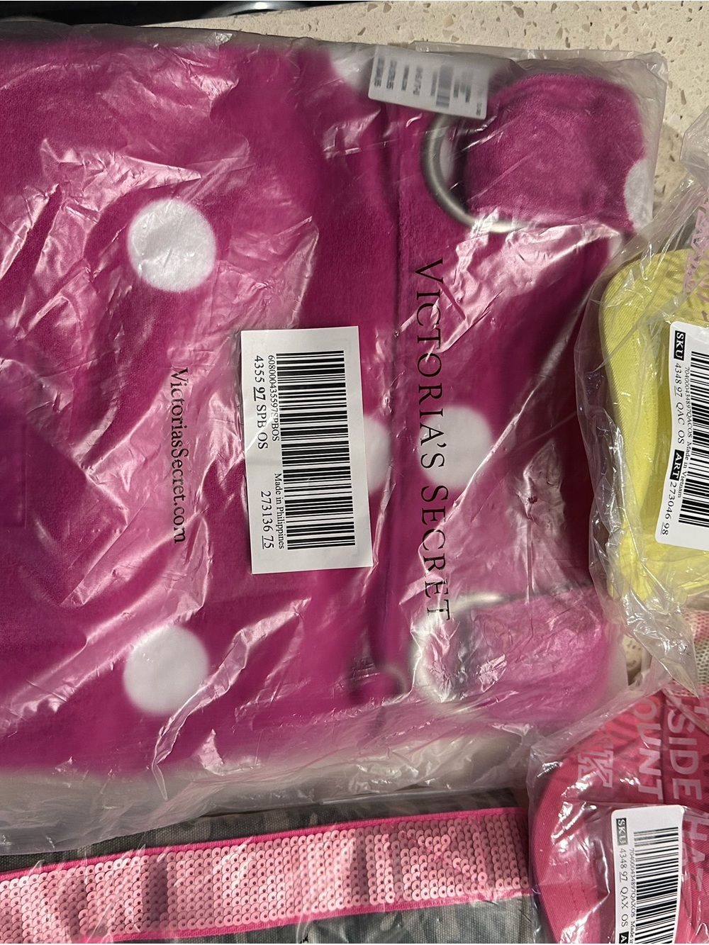 Victoria's Secret 2 bags 2 hats